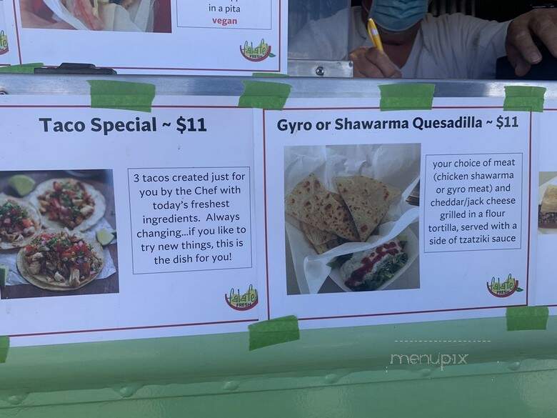 Falafel Fresh - San Jose, CA menu_pic
