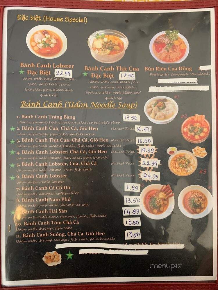 Que Ta Banh Canh Trang Bang - San Jose, CA menu_pic