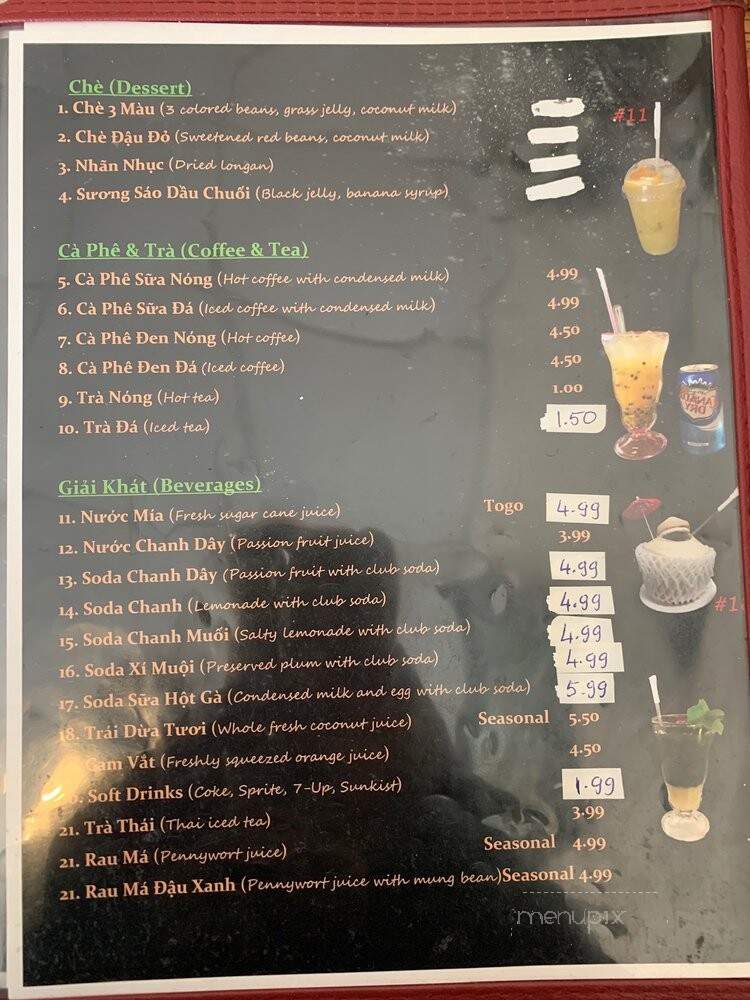Que Ta Banh Canh Trang Bang - San Jose, CA menu_pic