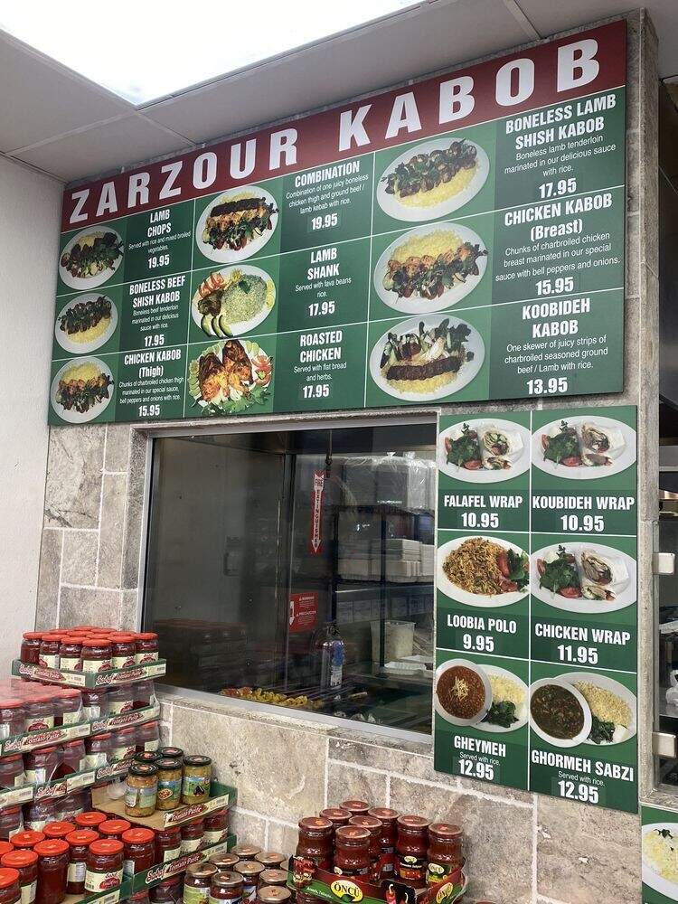 Zarzour Kabob & Deli - San Jose, CA menu_pic