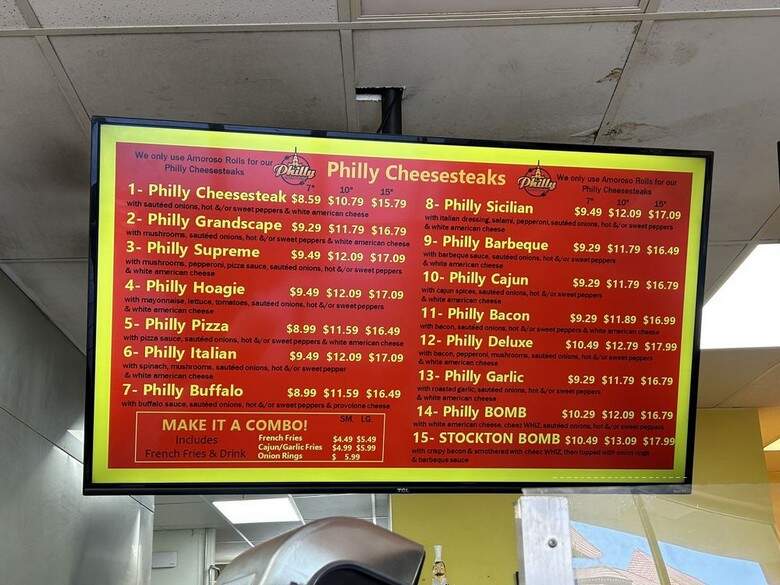 Philly Cheesesteak - Stockton, CA menu_pic
