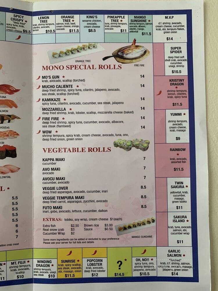 Sushimono - Elk Grove, CA menu_pic