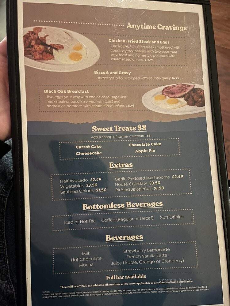 Black Oak Cafe - Tuolumne, CA menu_pic
