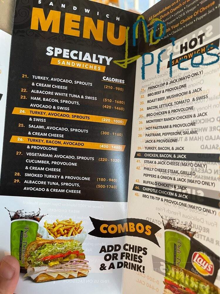 Deli Delicious - Modesto, CA menu_pic
