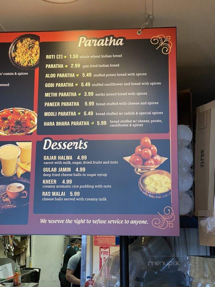 Chaat Paradise Roseville - Roseville, CA menu_pic