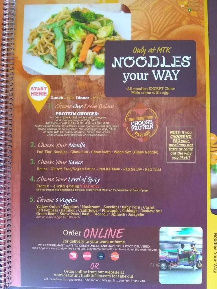My Thai Kitchen - Roseville, CA menu_pic