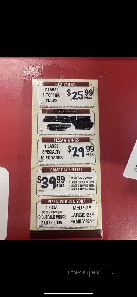 Chicago's Pizza - Sacramento, CA menu_pic