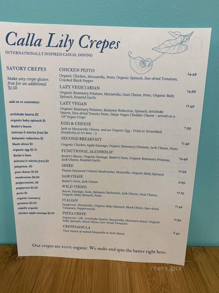 Calla Lily Crepes - Nevada City, CA