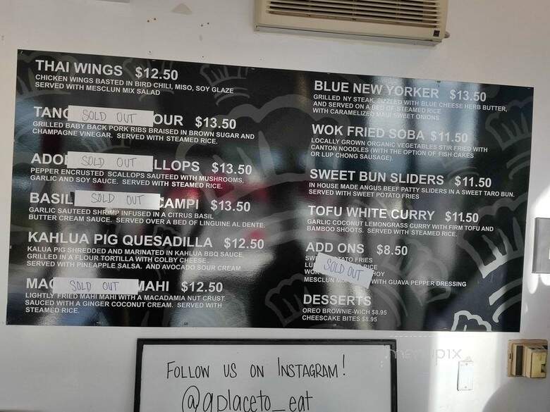 A Place To Eat - Honolulu, HI menu_pic