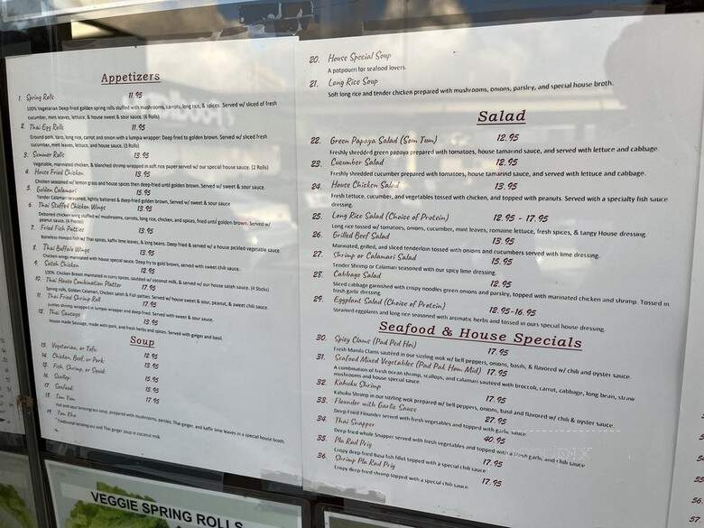 Thai Issan Cuisine - Honolulu, HI menu_pic