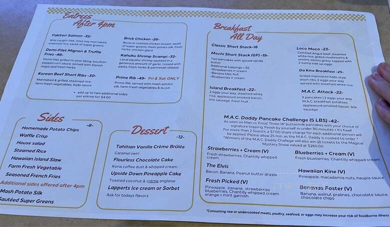 Lble - Honolulu, HI menu_pic