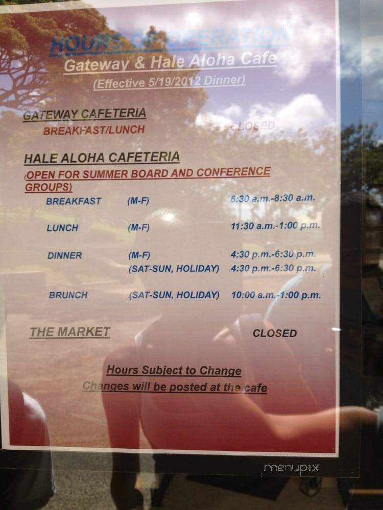 Hale Aloha Cafe - Honolulu, HI menu_pic