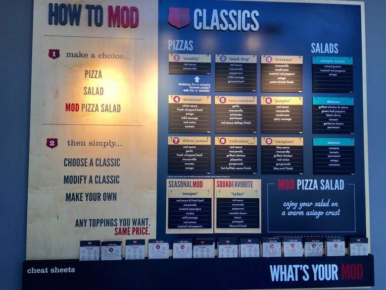 MOD Pizza - Lake Oswego, OR menu_pic