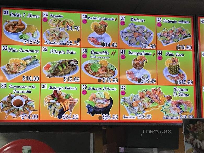 El Chino Taqueria y Mariscos - Hillsboro, OR menu_pic