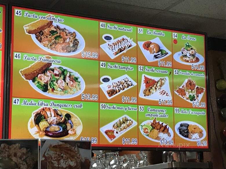 El Chino Taqueria y Mariscos - Hillsboro, OR menu_pic