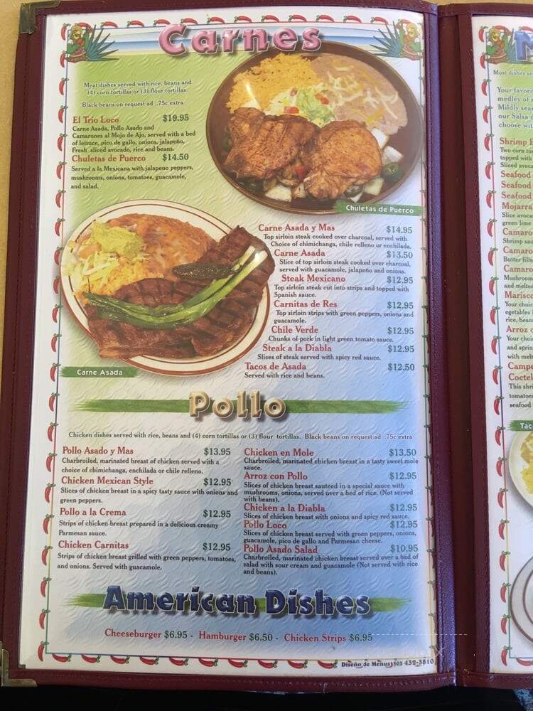 El Trio Loco 2 - Manzanita, OR menu_pic