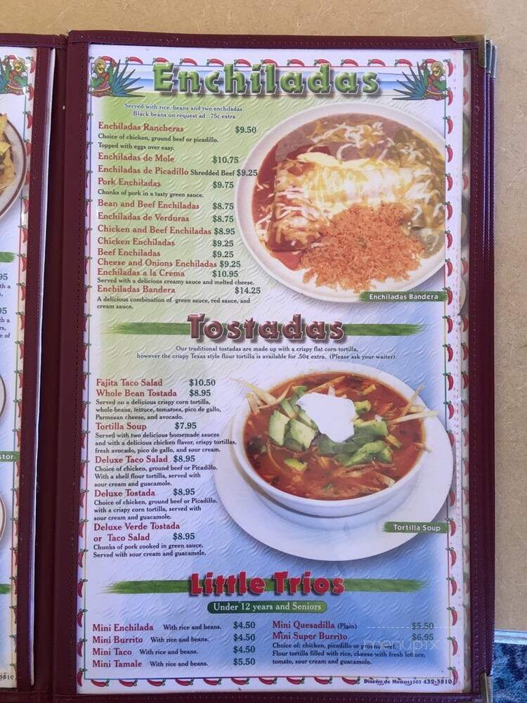 El Trio Loco 2 - Manzanita, OR menu_pic