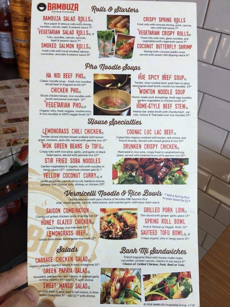 Bambuza Vietnam Kitchen - Lake Oswego, OR menu_pic