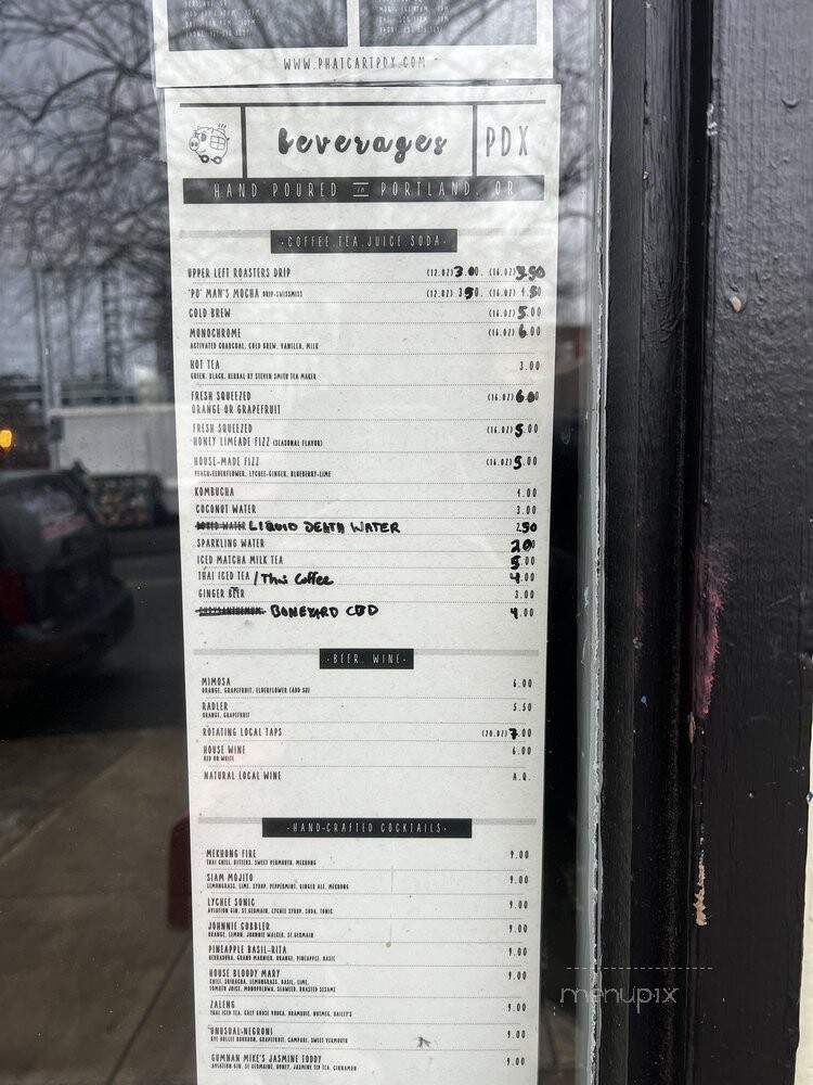 Phat Cart - Portland, OR menu_pic