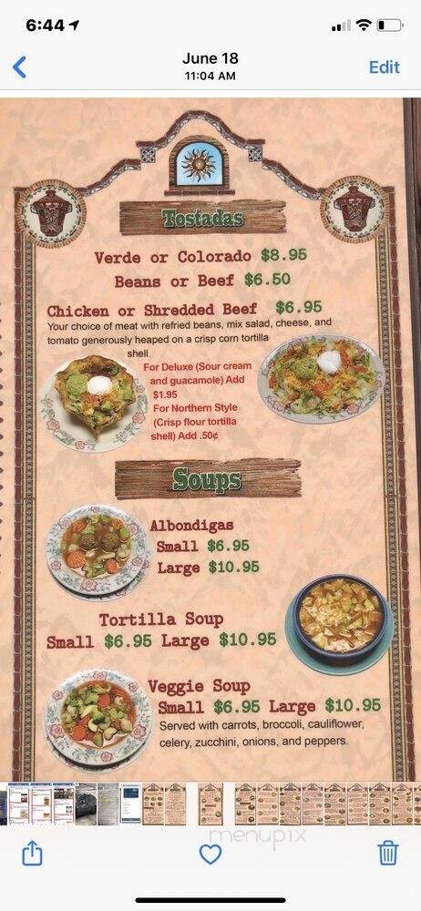 La Hacienda Real - Salem, OR menu_pic