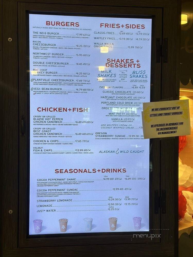 Burgerville - Portland, OR menu_pic