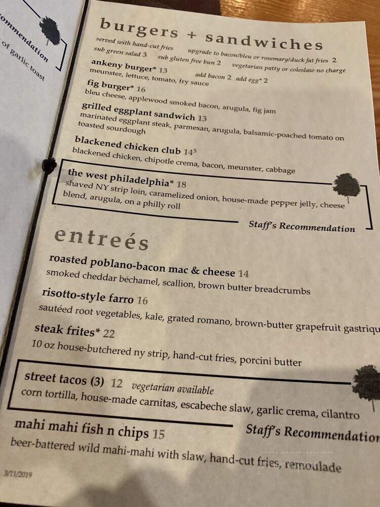 Ankeny Tap & Table - Portland, OR menu_pic