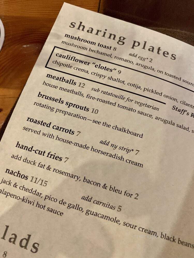 Ankeny Tap & Table - Portland, OR menu_pic