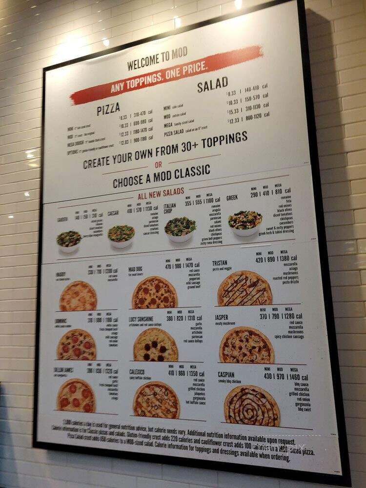 MOD Pizza - Portland, OR menu_pic