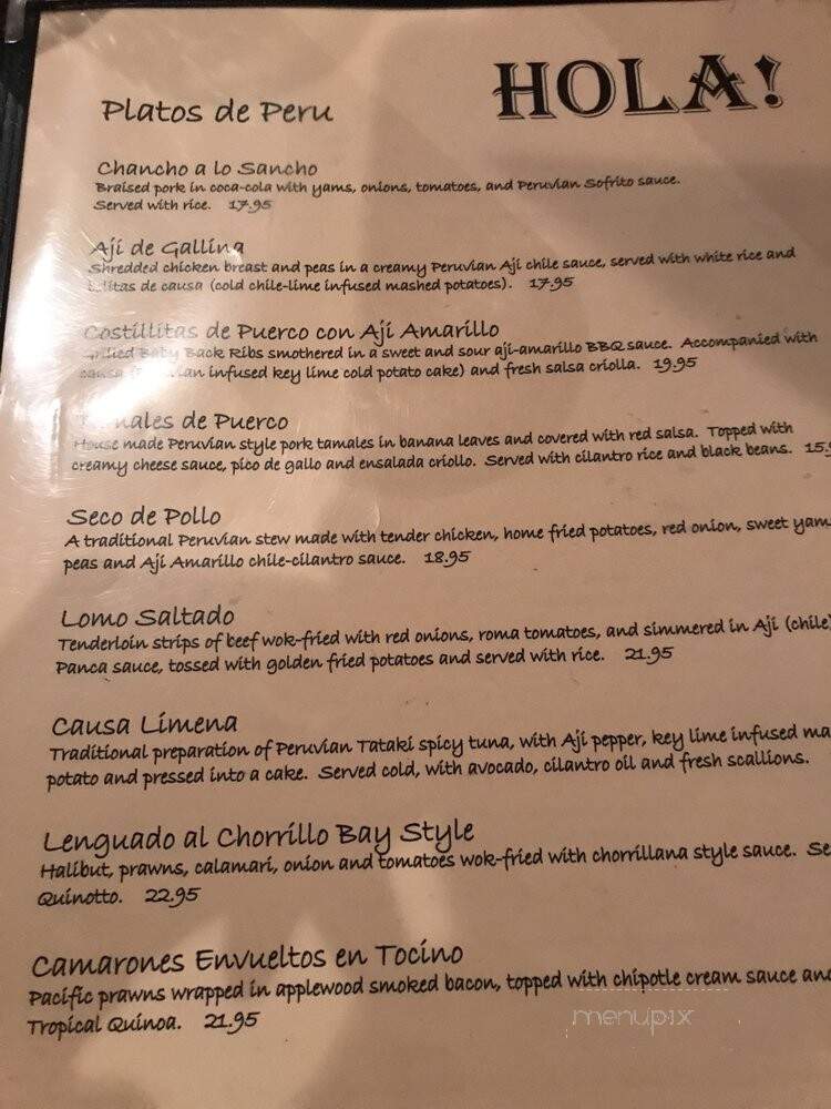 Hola ! - Bend, OR menu_pic