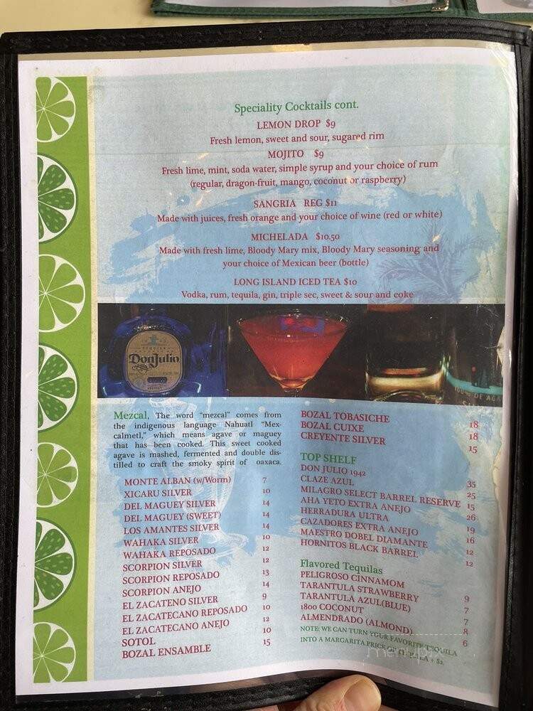 Fiesta Taqueria & Tequila Bar - Puyallup, WA menu_pic