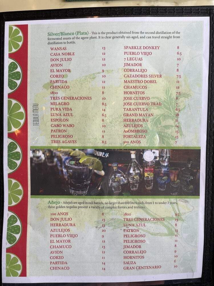 Fiesta Taqueria & Tequila Bar - Puyallup, WA menu_pic