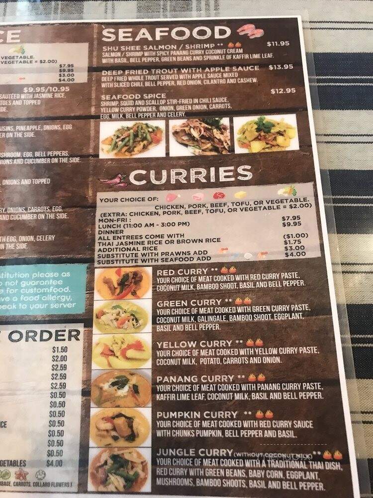 Thai MaNa Restaurant - Lynnwood, WA menu_pic