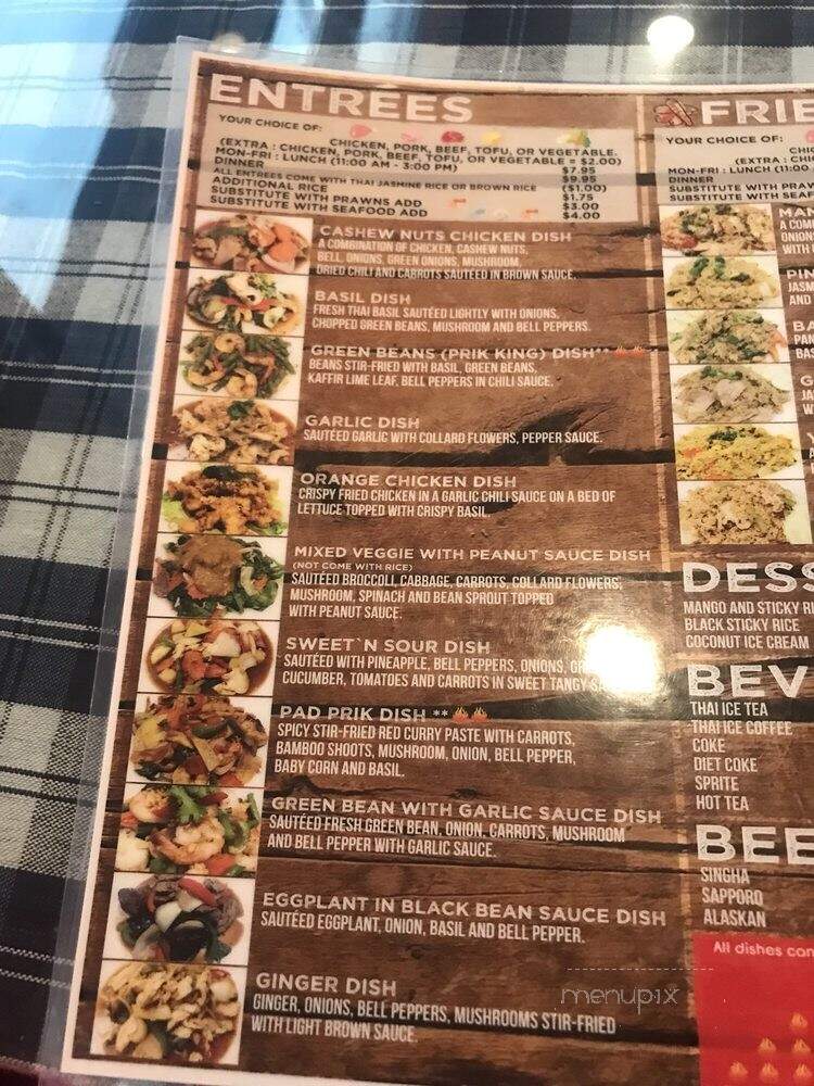 Thai MaNa Restaurant - Lynnwood, WA menu_pic