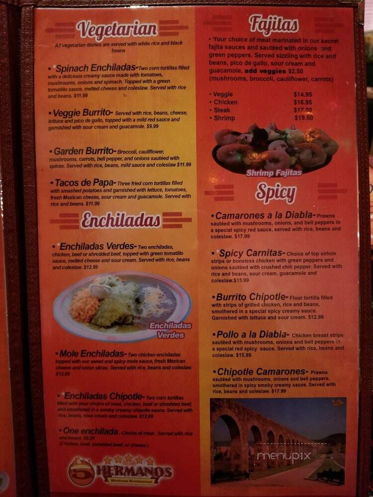 5 Hermanos - Renton, WA menu_pic