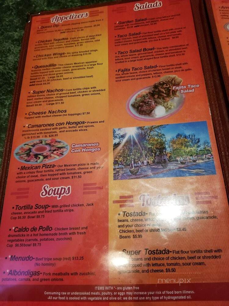 5 Hermanos - Renton, WA menu_pic