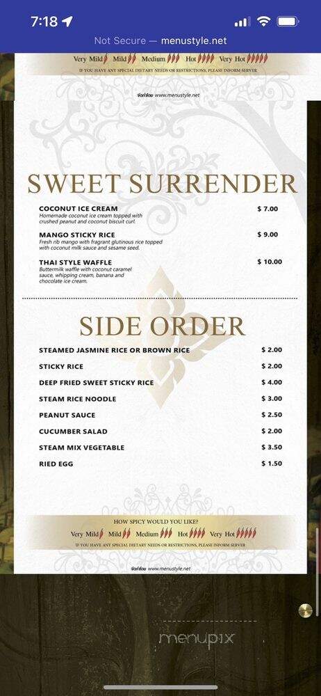 Singtong - Renton, WA menu_pic