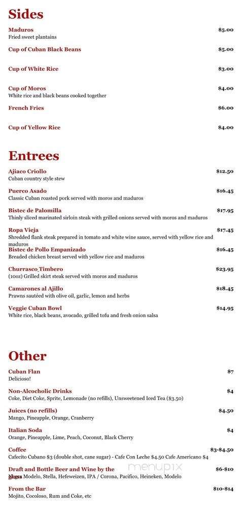 Cafe Con Leche - Seattle, WA menu_pic