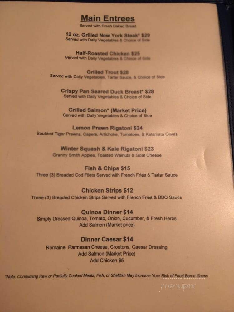 Alexander's Restaurant - Ashford, WA menu_pic