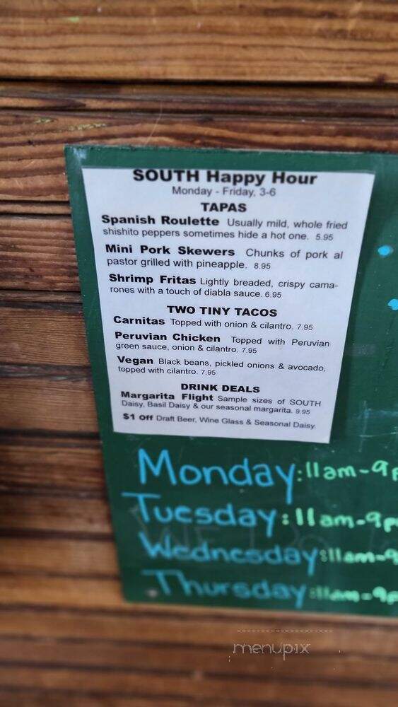 SOUTH at Pybus Public Market - Wenatchee, WA menu_pic
