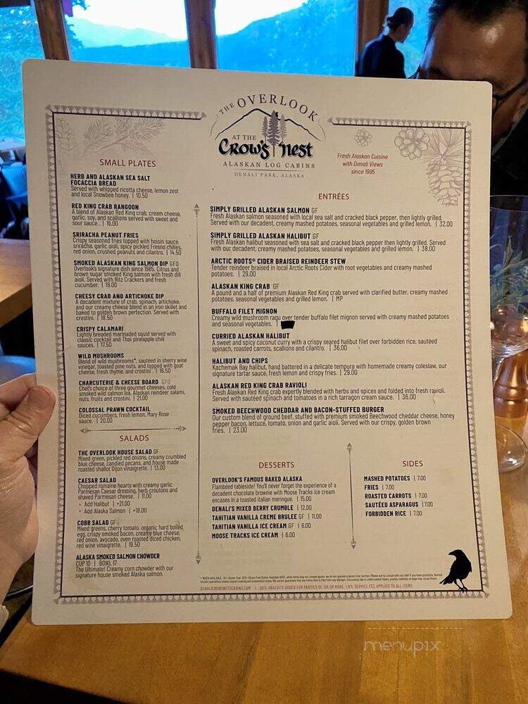 Overlook Bar & Grill - McKinley Park, AK menu_pic