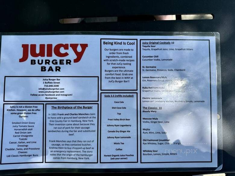 Juicy - Hamburg, NY menu_pic