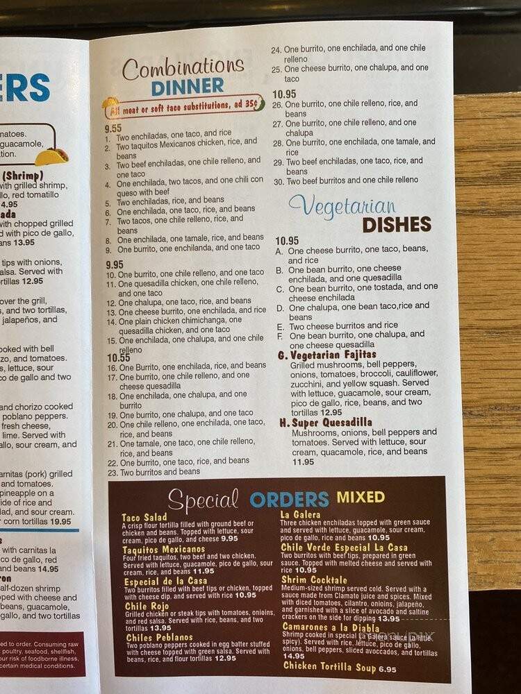 La Galera - Niagara Falls, NY menu_pic
