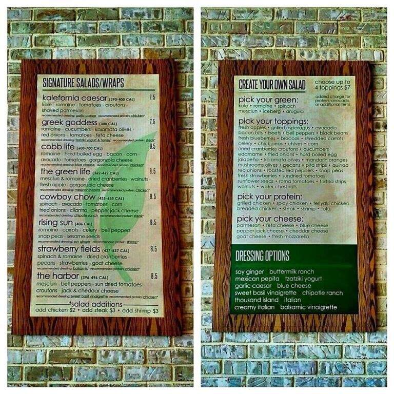 Greenlife - Mamaroneck, NY menu_pic