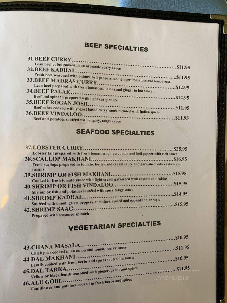 Tandoor - Olean, NY menu_pic