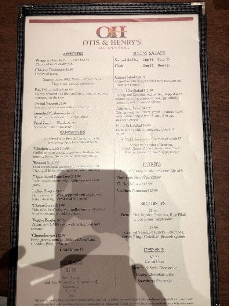 Otis & Henry's Bar & Grill - Farmington, PA