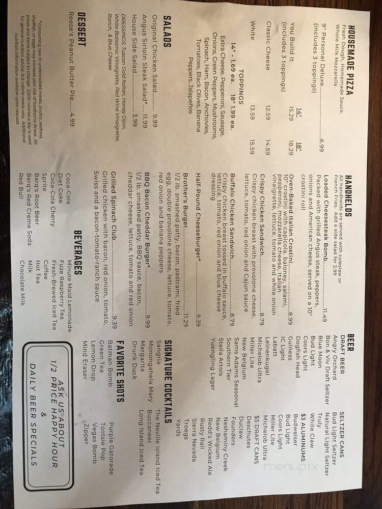 Primanti Bros. - State College, PA menu_pic