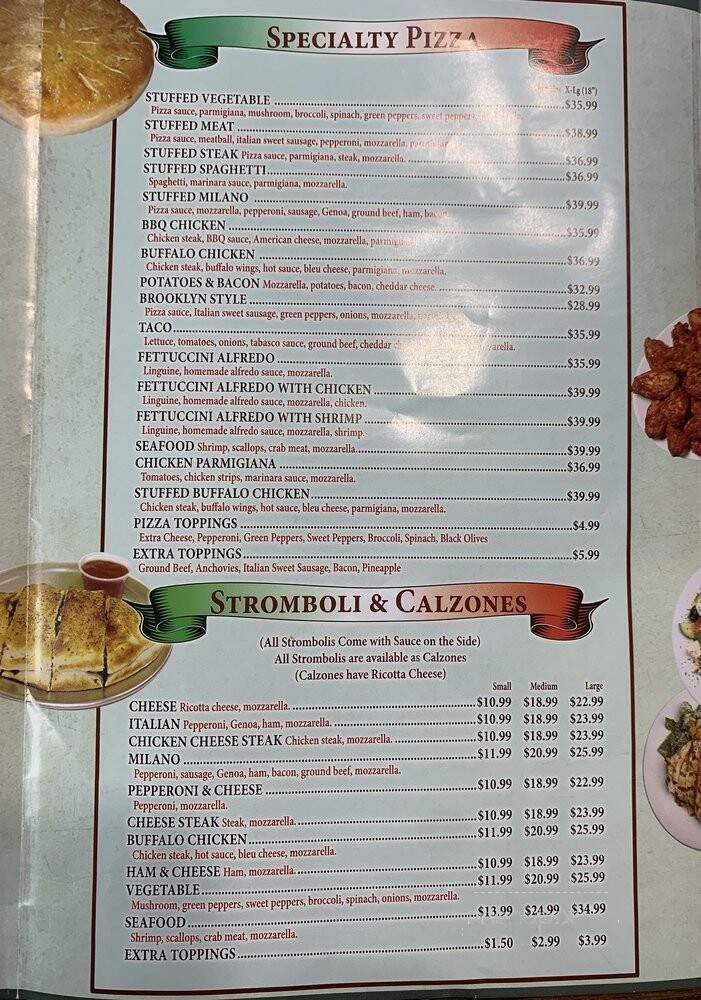 Milano Pizza & Pasta - Mountville, PA menu_pic