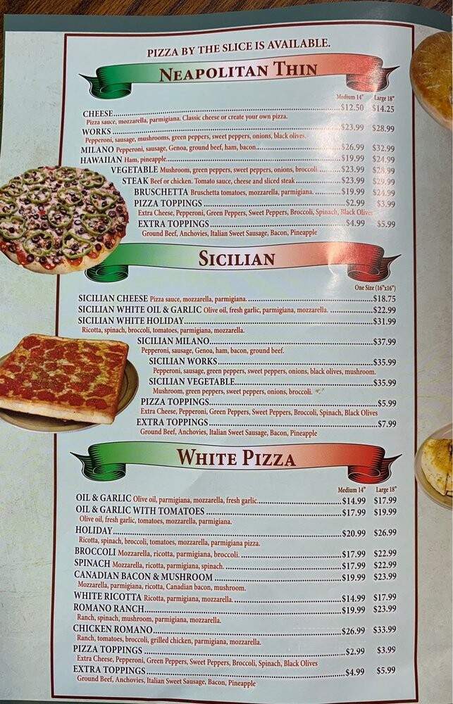Milano Pizza & Pasta - Mountville, PA menu_pic