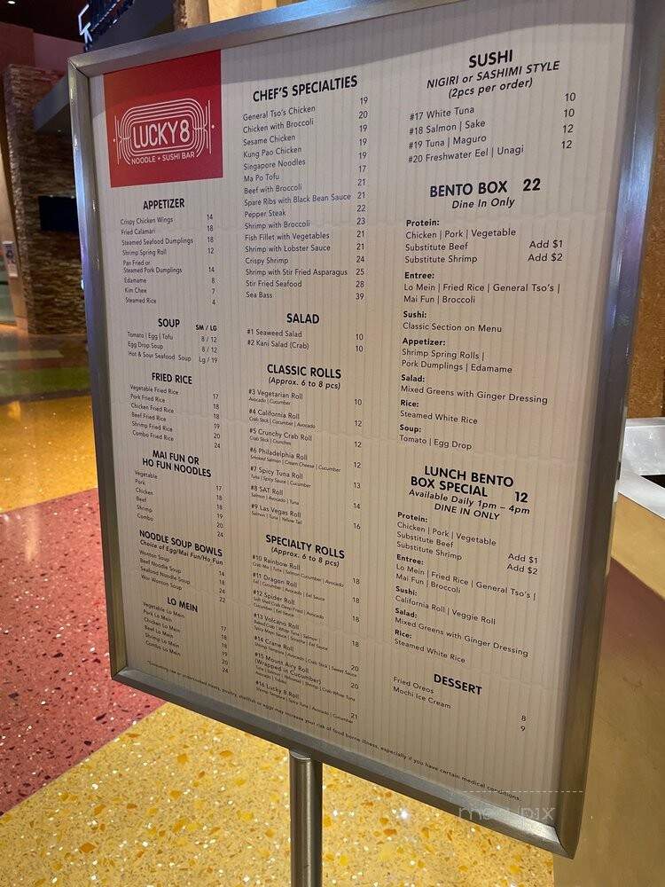 Noodle Bar - Mount Pocono, PA menu_pic