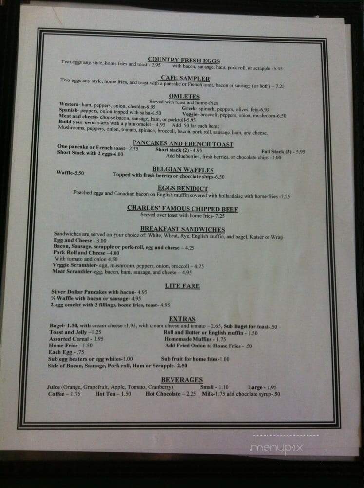 Parkside Cafe & Catering - Horsham, PA menu_pic